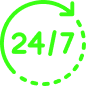 Icono24-7Verde